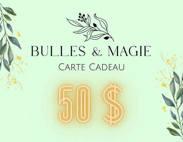 Carte cadeau Bulles & Magie