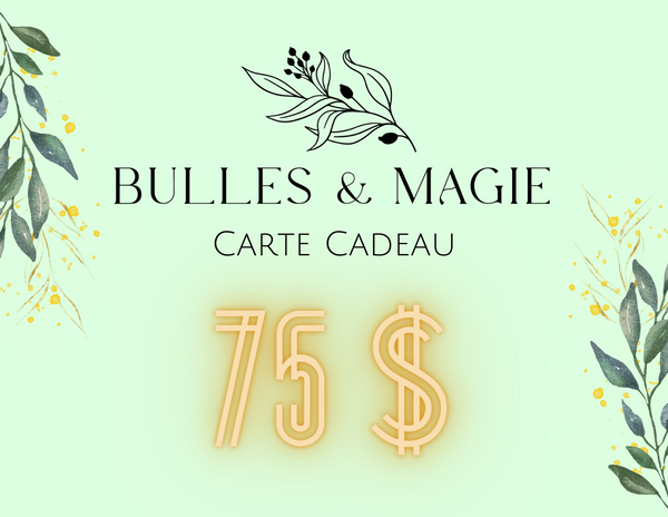 Carte cadeau Bulles & Magie